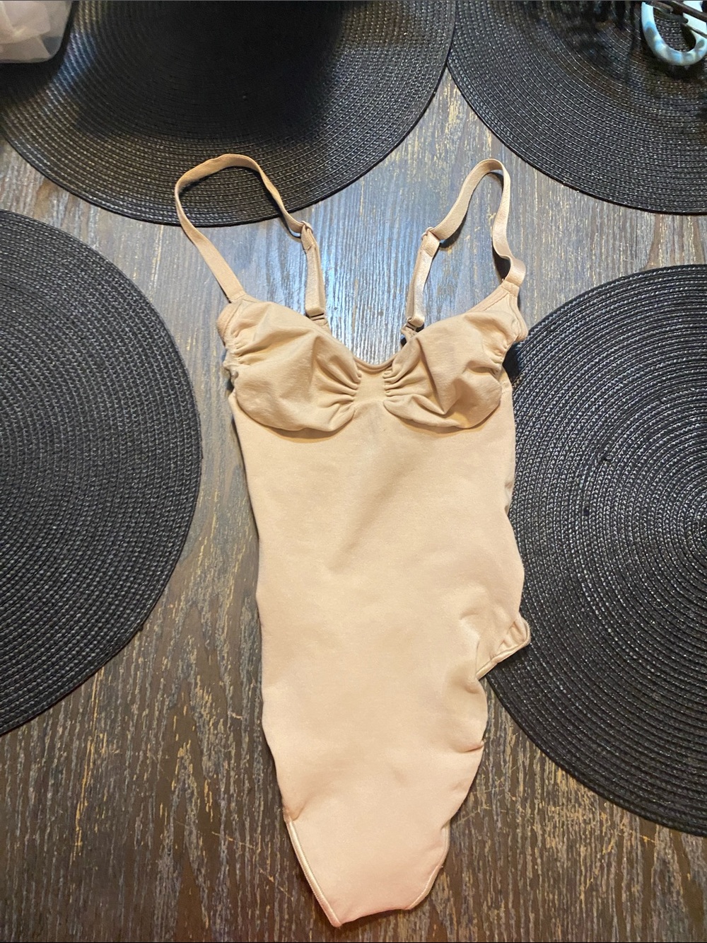 SKIMS seamless sculpt thong clay One-Piece Bodysuit